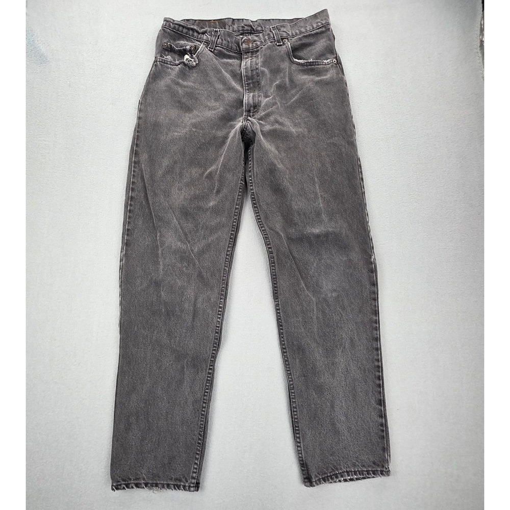 Vintage Levi's 550 Jeans Men's 36x32 (32x30) Black Distressed Relaxed Fit USA